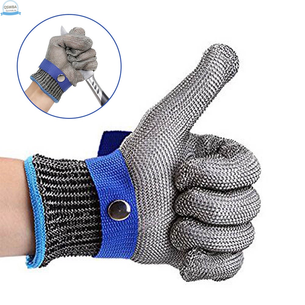1 Găng Tay Lưới Kim Loại Thép Không Gỉ Chống Cắt Đứt