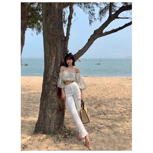 Áo voan croptop - 3 màu