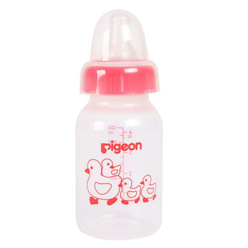 Bình sữa Pigeon 120ml nhựa PP (cổ nhỏ).