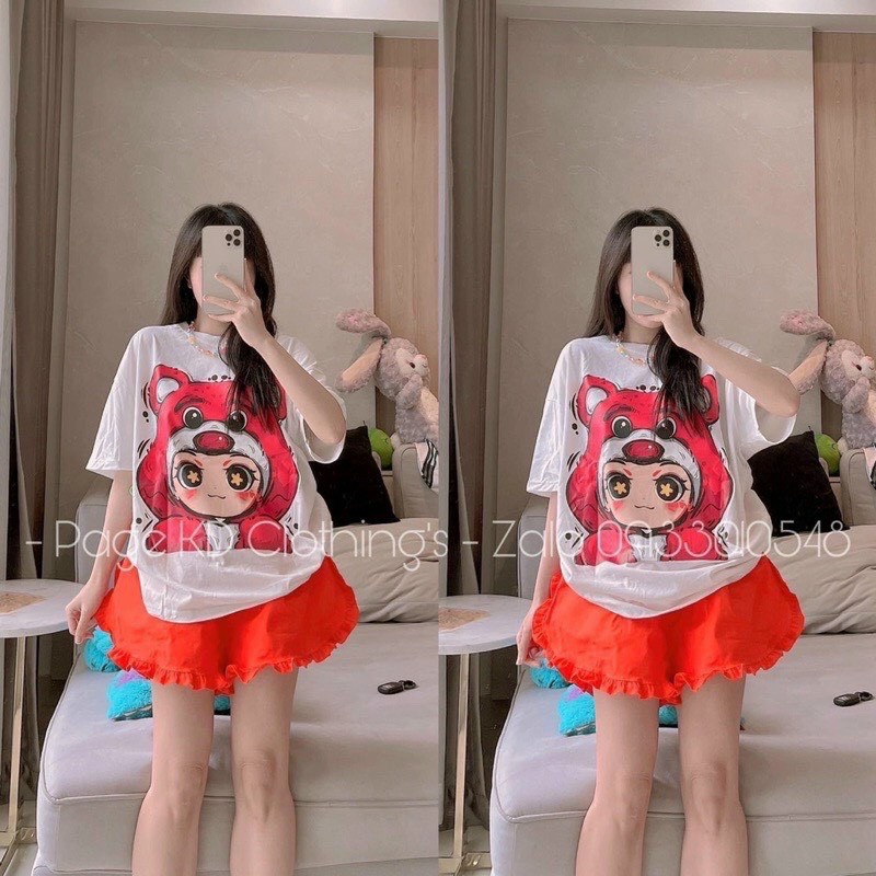 set bộ đùi cậu bé đội nón gấu xinh quần short bèo chất coton đẹp