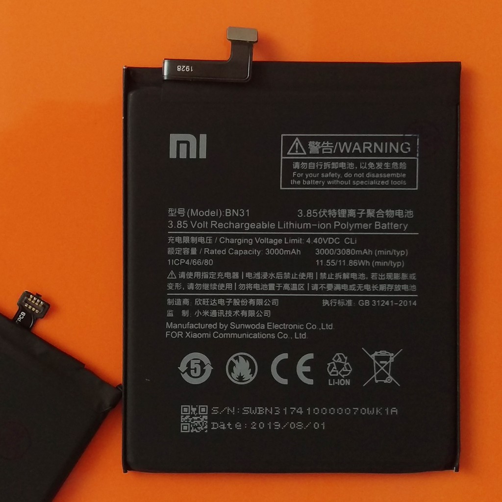 Pin Xiaomi Mi 5X / Mi A1 / Redmi note 5A ( BN31 ) Zin New