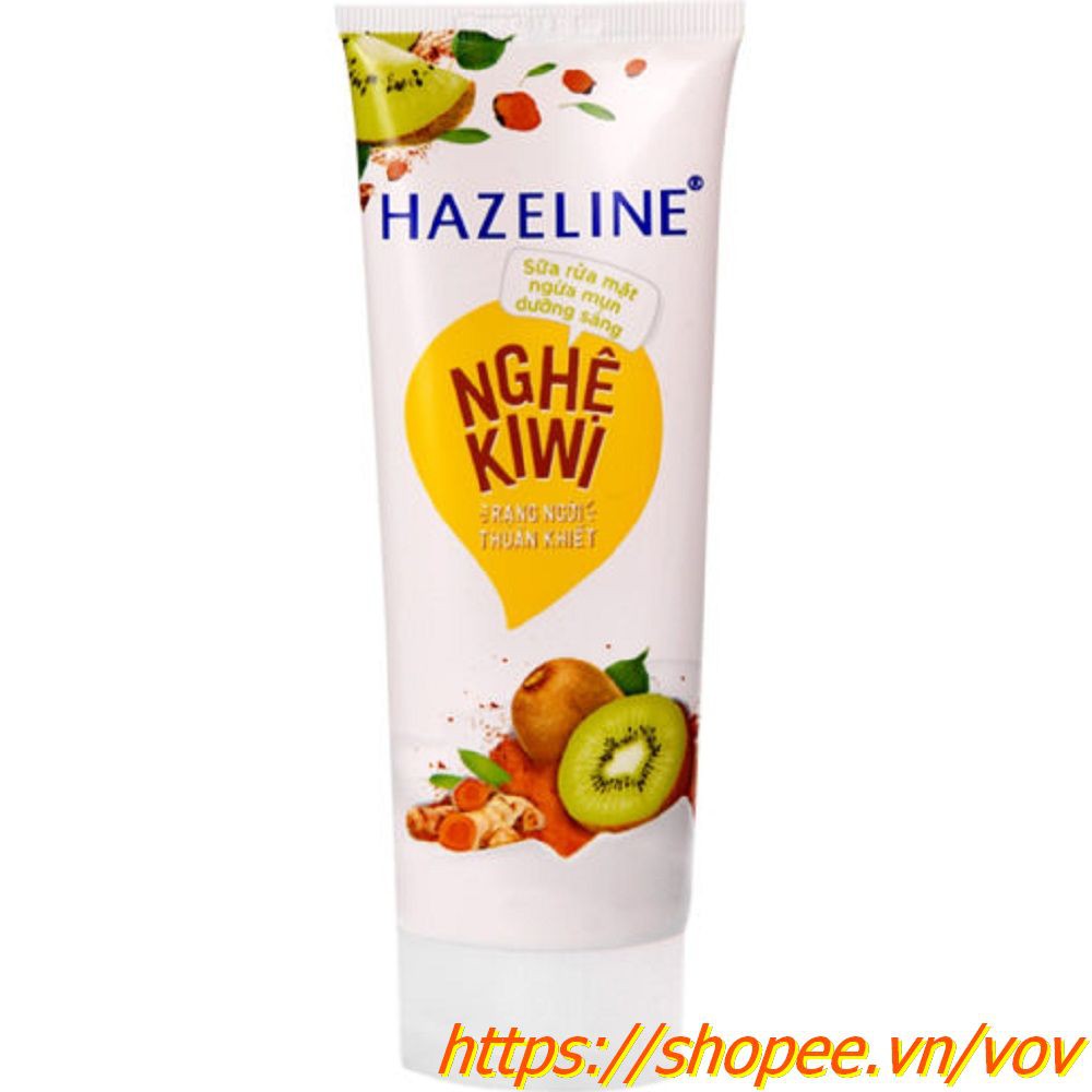 Sữa Rửa Mặt 50g Hazeline Nghệ Kiwi Ngừa Mụn Dưỡng Sáng