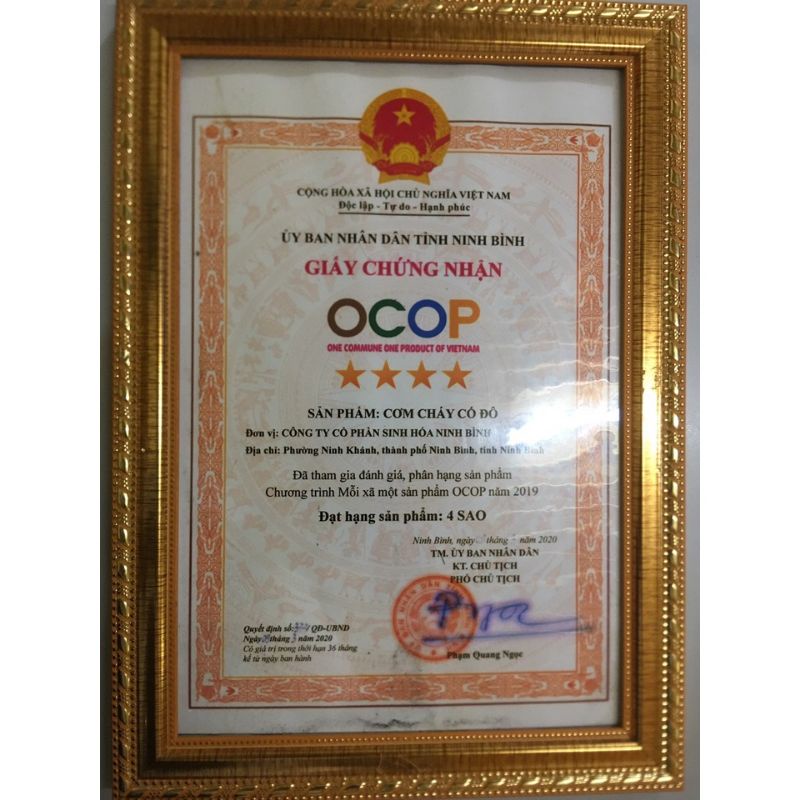 1KG Cơm cháy khô Cố Đô - Đặc sản Ninh Bình đạt OCOP 4 Sao