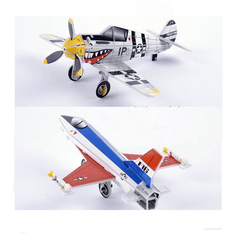 Bộ Xếp Hình Máy Bay Giấy 3d 111 Mảnh Cho Bé