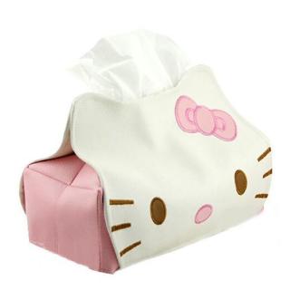 Hộp khăn giấy bằng da Hello Kitty