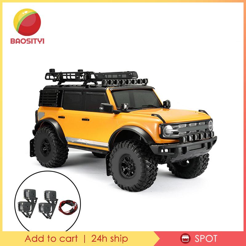 Đèn LED 4 Bóng Tỉ Lệ 1 / 10 Cho Axial SCX10 TRX4 TRX6 Model Buggy Crawler