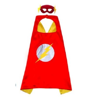 Áo choàng siêu nhân Flash và kiếm ánh sáng siêu anh hùng