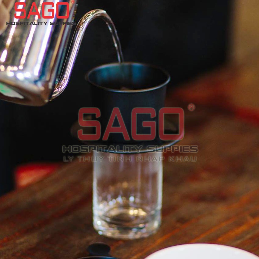 Ly Thủy Tinh Union Lùn Pha Phin Cafe 170ml , Nhập Khẩu Thái Lan