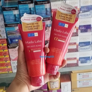 Kem rửa mặt dưỡng chuyên biệt chống lão hóa Hada Labo Pro Anti Aging Cleanser 80g