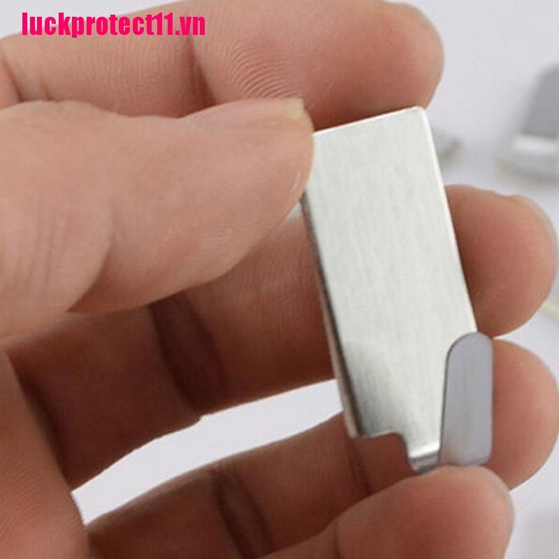 Bộ 6 Móc Treo Tường Hình Vuông Bằng Thép Không Gỉ