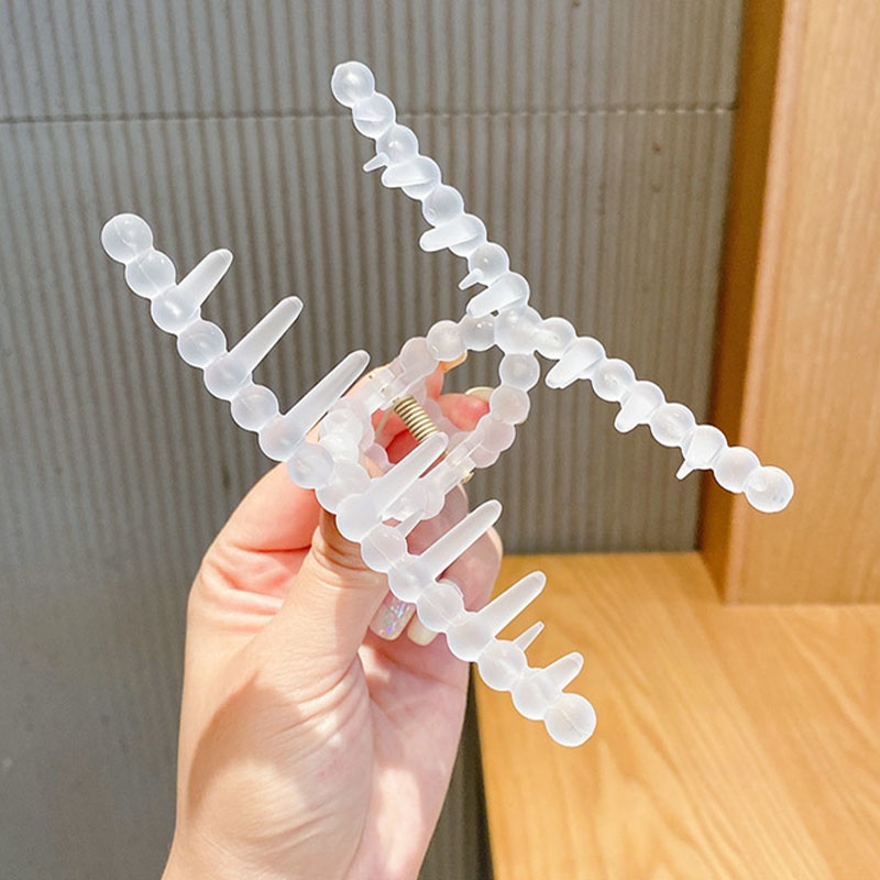 Kẹp Tóc Trong Suốt Cỡ Lớn Nhiều Màu Tùy Chọn Phong Cách Hàn Quốc