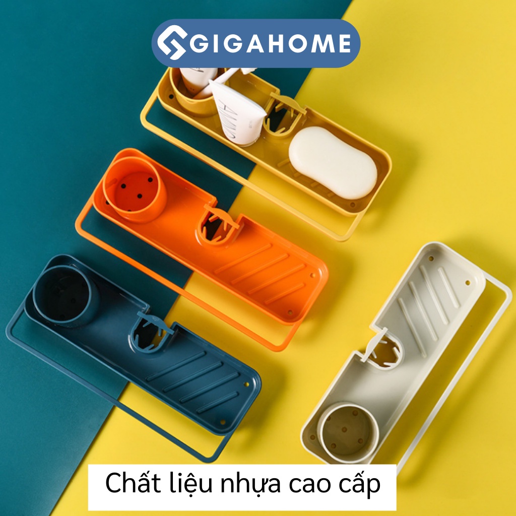 Kệ Để Đồ Rửa Bát, Đồ Nhà Tắm GIGAHOME Treo Vòi Nước Tiện Lợi 9772
