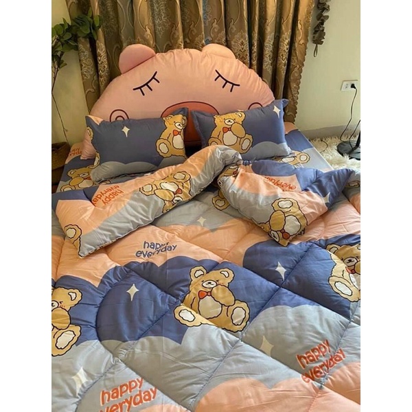 Sét chăn phao 5 món giá xưởng hàng sẵn, ảnh chụp thật