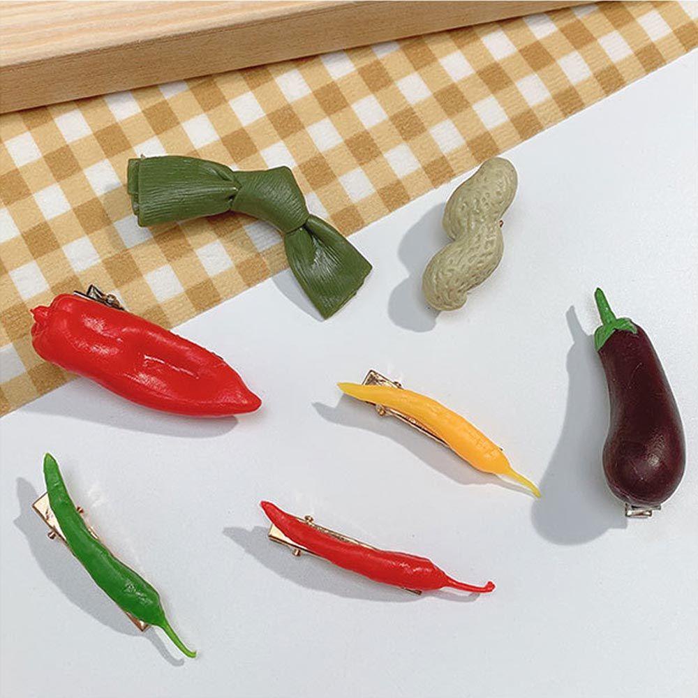 JARRED Kẹp Tóc Mỏ Vịt Đính Hạt Đậu Phộng Dễ Thương Cho Nữ