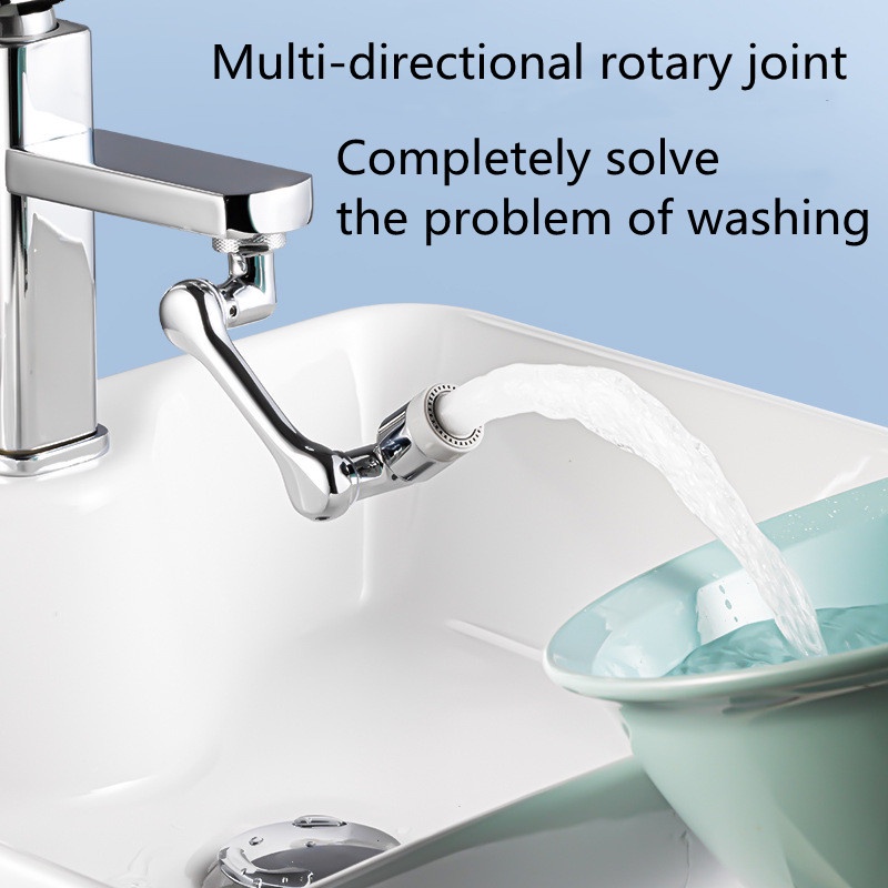 1080° Đầu Nối Dài Vòi Nước Bồn Rửa Chén/Nhà Tắm/Nhà Bếp Có 2 Chế Độ Vòi Nước Và 3 Chế Độ Lọc/Xốp Lắp Đặt