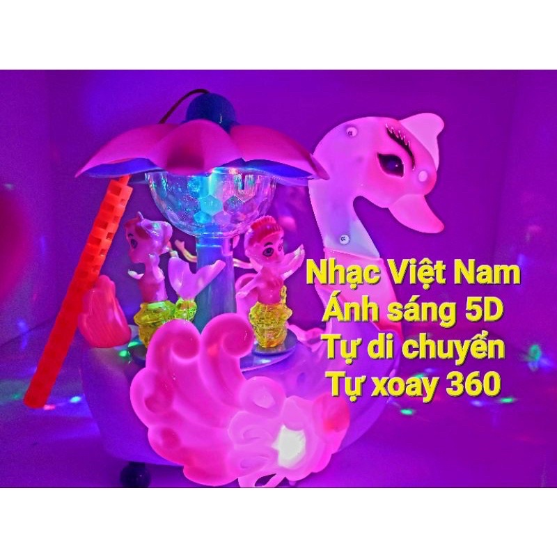 Đèn Lồng Trung Thu Cho Bé Thiên Nga Dạo Phố Cùng Nàng Tiên Cá 5D