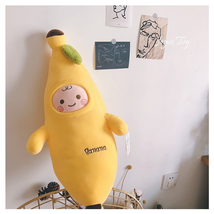 ✨120cm Cute Fruits Banana Plush Stuffed Toys Soft Banana Pillow Cushion for Home Bed Decor Funny Baby Kids Birthday Gifts