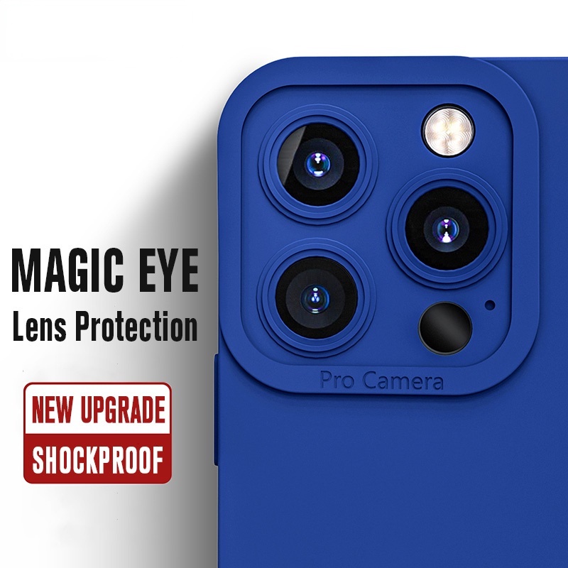 Ốp điện thoại silicone mềm nhám chống sốc cạnh vuông lỗ camera thích hợp cho iPhone 11 12 Pro X XS XR Max