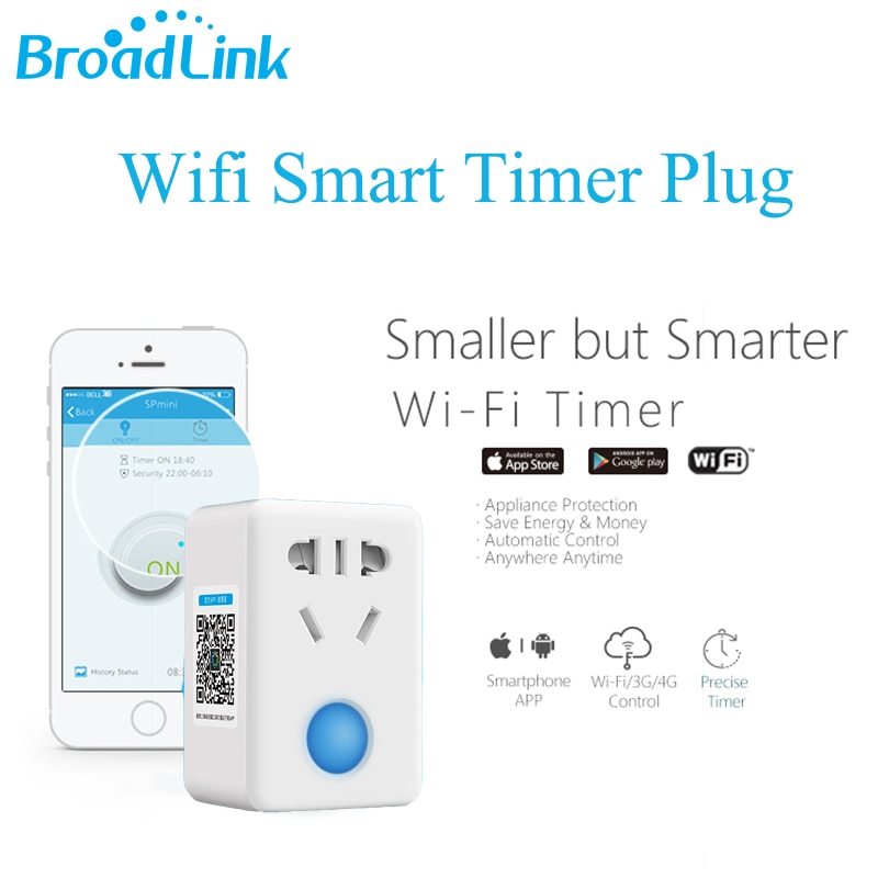 Ổ Cắm Wifi Thông Minh Broadlink Sp Mini3 Hẹn Giờ + Điều Khiển Mở Rộng Tự Động Cho Ios Domotica