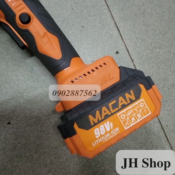 máy mài, máy cắt pin MACAN 98V không chổi than hàng công ty (2 pin)