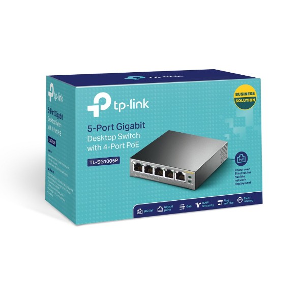 Tp-Link TL-SG1005P - Switch Để bàn Gigabit 5 cổng với 4 cổng PoE