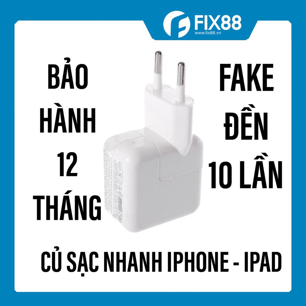 Củ Sạc IPad 10W Zin Bóc Máy (Tặng Hộp Đựng)