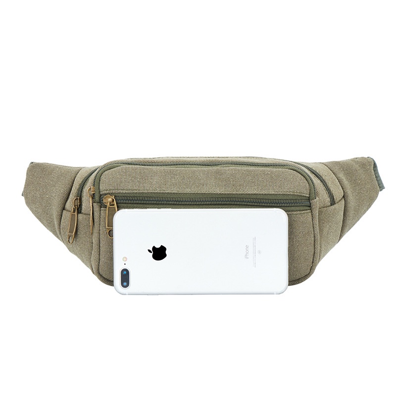 Túi canvas đeo chéo đựng điện thoại đa năng phong cách doanh nhân cho nam