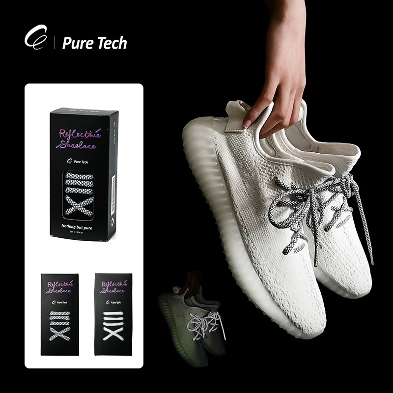 Dây giày phản quang 3M cho yeezy 350 500 AJ1