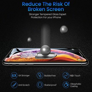 Kính Cường Lực Viền Cong Bảo Vệ Toàn Màn Hình Cho iPhone SE 2020 11 Pro MAX X XS MAX XR 7 8 6 6s Plus 6 6sPlus 7PLUS SE 2020