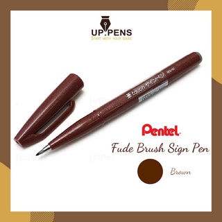 Bút brush viết calligraphy Pentel Sign Pen - Màu nâu (Brown)