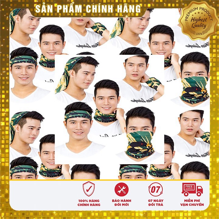 [ Rẻ & Bền ] Khăn Phượt đa năng Việt Nam HEAD GEAR ( Bộ 10 cái )