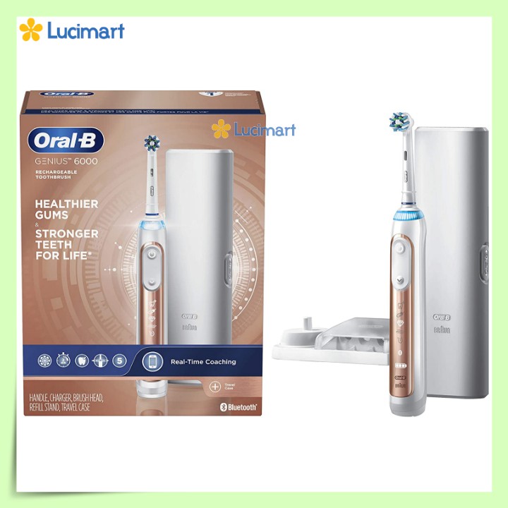 Bàn chải điện Oral-B Genius 6000 Rechargeable Toothbrush [Hàng Đức]