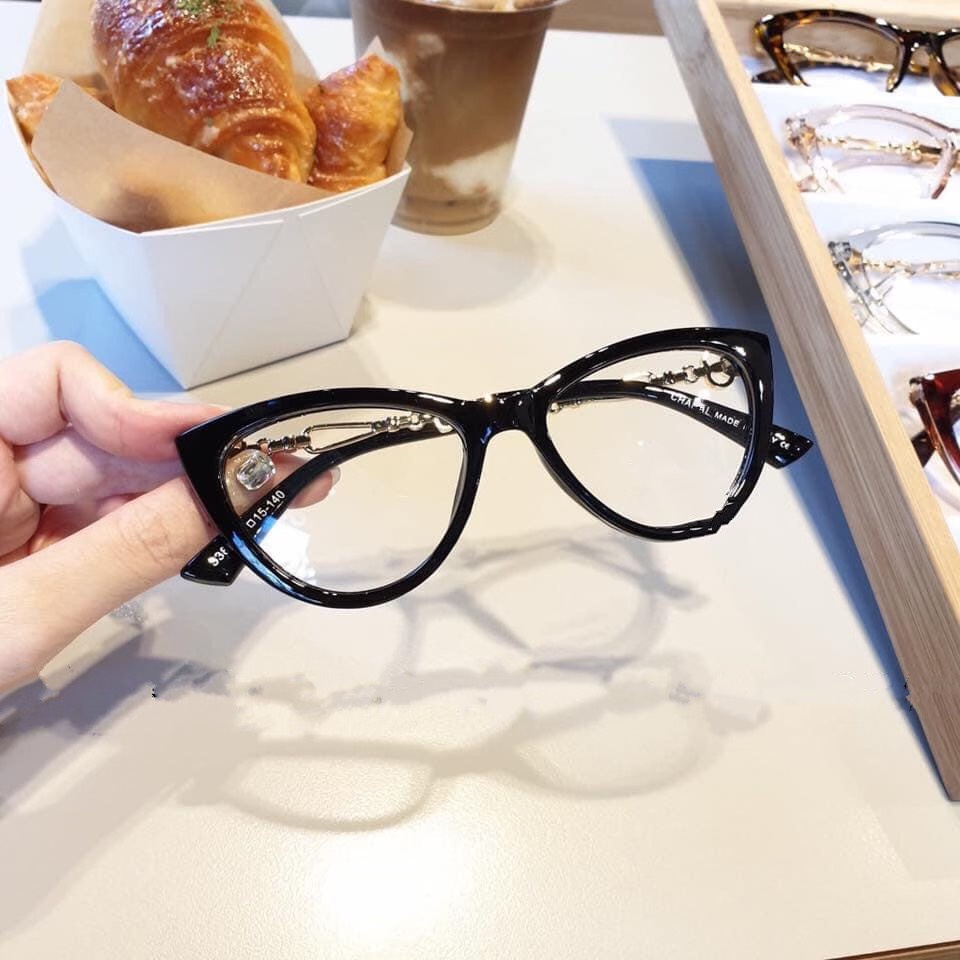 Kính Giả Cận Kính Thời Trang Form Mắt Mèo Siêu Xinh