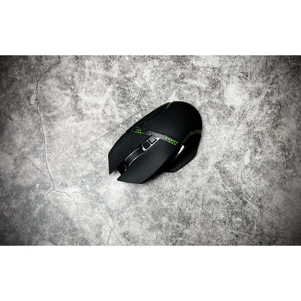 Miếng dán 3M vân nổi Black matrix - Dán chuột Razer Basilisk