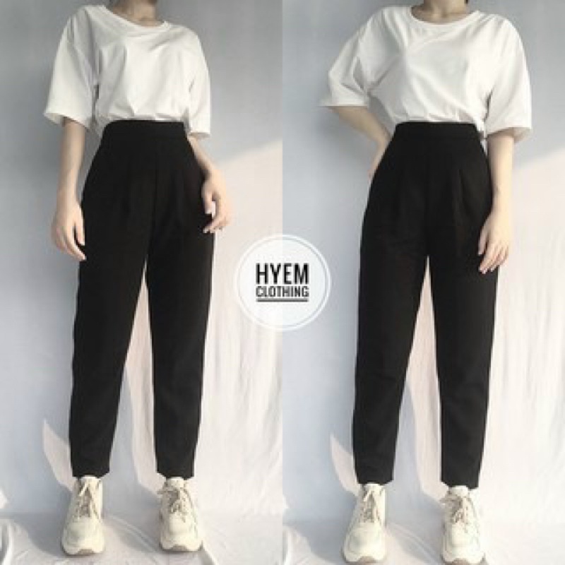 Quần tây lưng thun body có khóa kéo bên hông