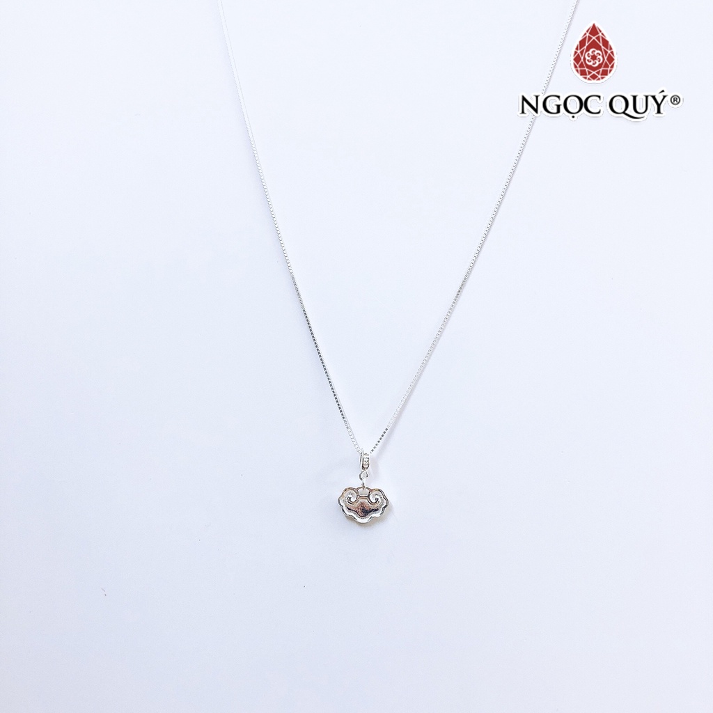Dây chuyền bạc mặt khóa như ý - Ngọc Quý