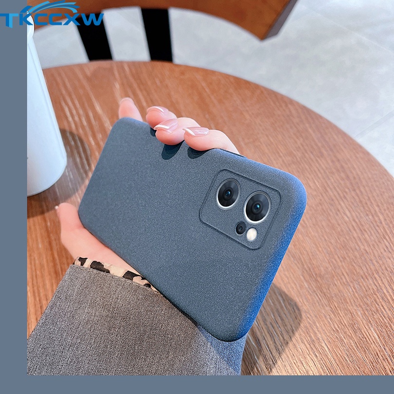 Ốp Điện Thoại Silicon Mềm Mặt Nhám Chống Dấu Vân Tay Cho OPPO A36 A76 A96 A16e Reno 7 Z 7 Pro 6 Lite