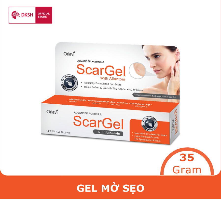 Gel làm mờ sẹo Orlavi gel 35g/tuýp