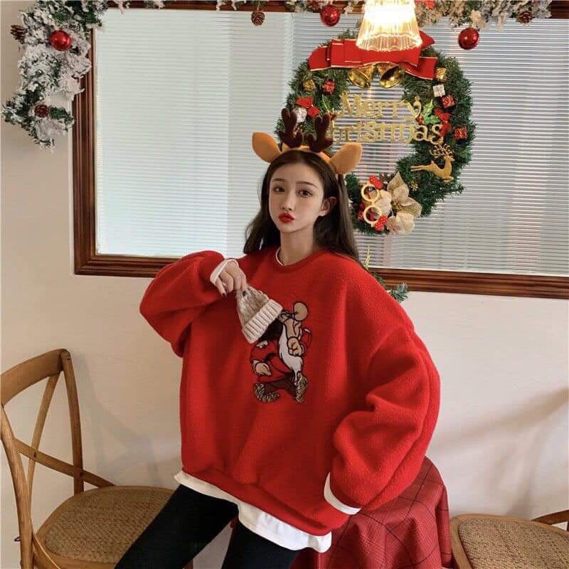 Áo Sweater Nỉ NOEL, Thỏ GUCHUN Form Rộng Tay Phồng - Áo Nỉ Nam Nữ Nhiều Màu