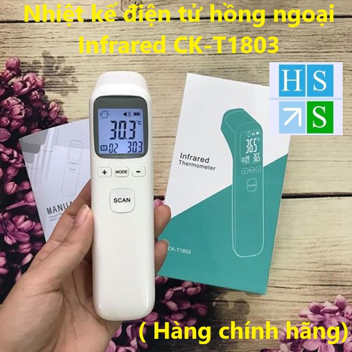 NHIỆT KẾ điện tử hồng ngoại INFRARED THERMOMETER CK-T1803 - Đo nhiệt độ cơ thể, nhiệt độ sữa, thực phẩm...nhanh tiện lợi