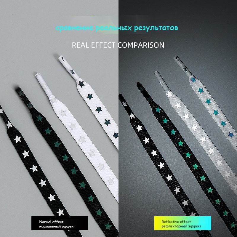 Dây Giày Thể Thao Phản Quang Hai Mặt