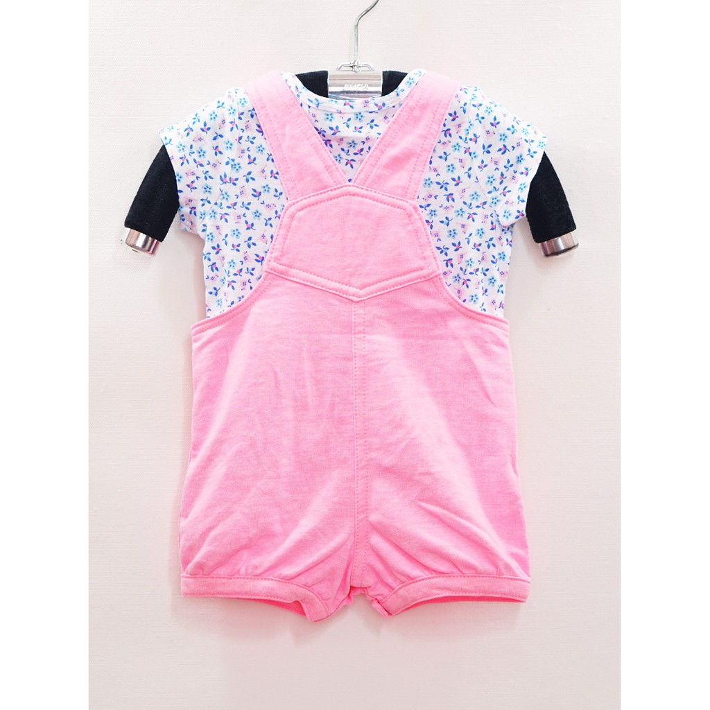 Bộ yếm hoa bé gái cho bé sơ sinh 0-3 tháng