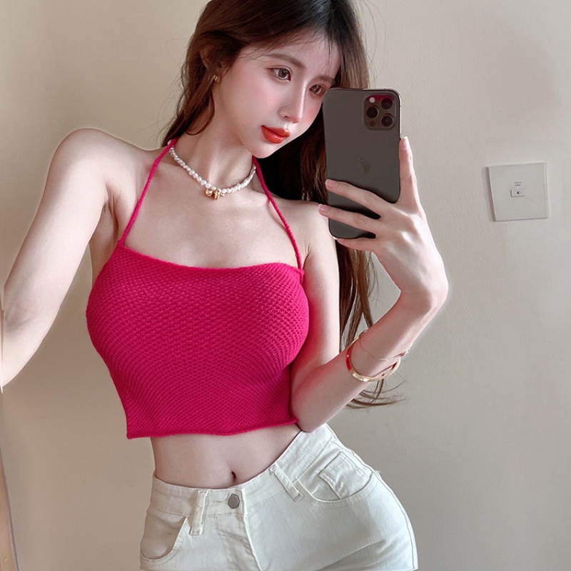 Áo Hai Dây Màu Sắc Đơn Giản Quyến Rũ Cho Nữ