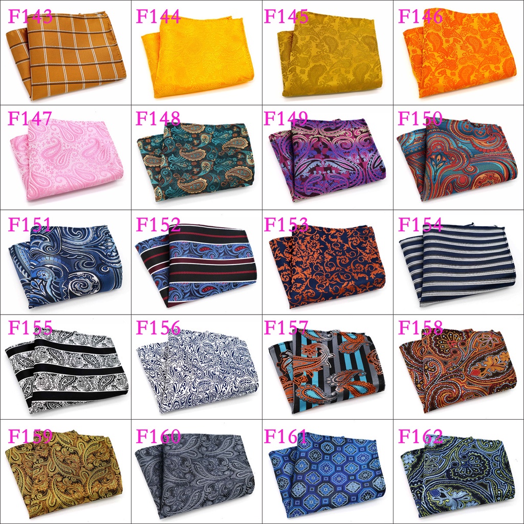 Khăn Tay Lụa Vuông Họa Tiết Hoa Sang Trọng Dành Cho Nam