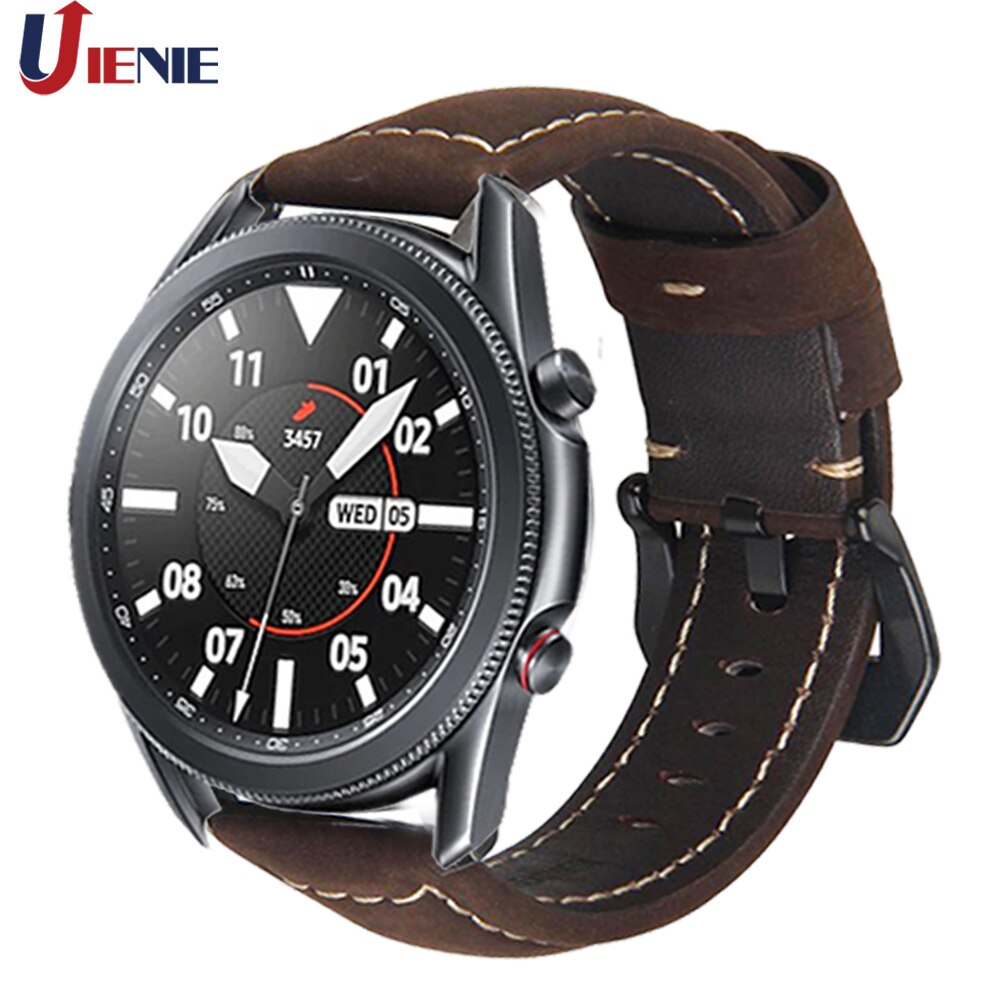 Dây da đeo đồng hồ dành cho Samsung Galaxy Watch 3 41mm 45mm