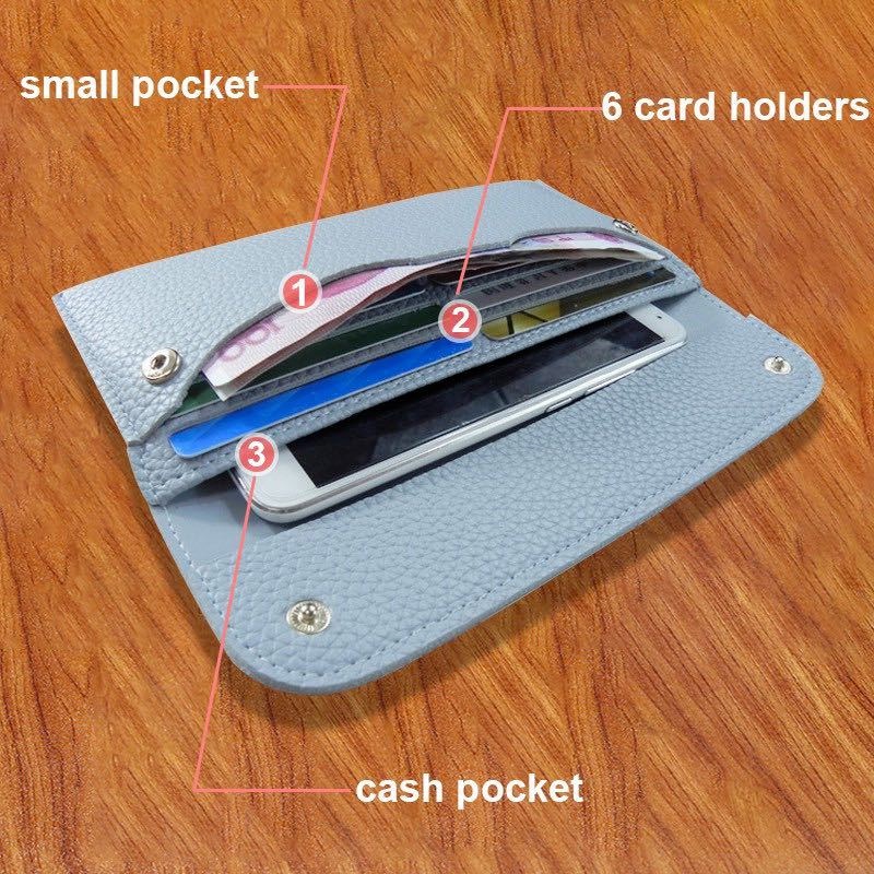 Ví Da PU Dài Thời Trang Dành Cho Nữ