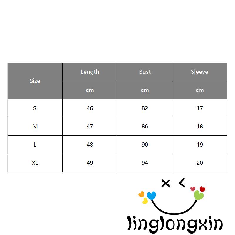 Áo Thun Ngắn Tay Phối Màu Tương Phản Thời Trang Mùa Hè Cho Nữ Linglongxi2