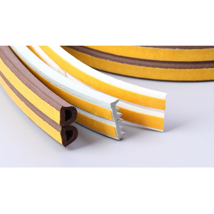 5m gioăng cao su dán type E 9x4mm