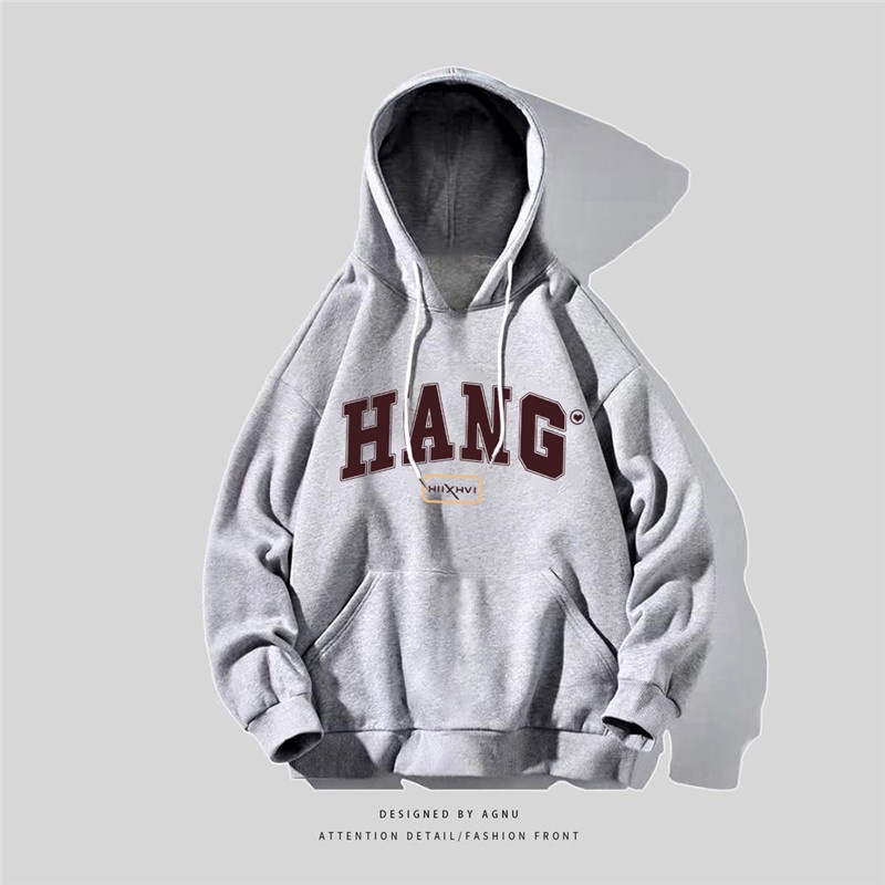 NRVP Áo Khoác Hoodie Tay Dài Dáng Rộng In Họa Tiết Phong Cách Hàn Quốc Dành Cho Nam Nữ