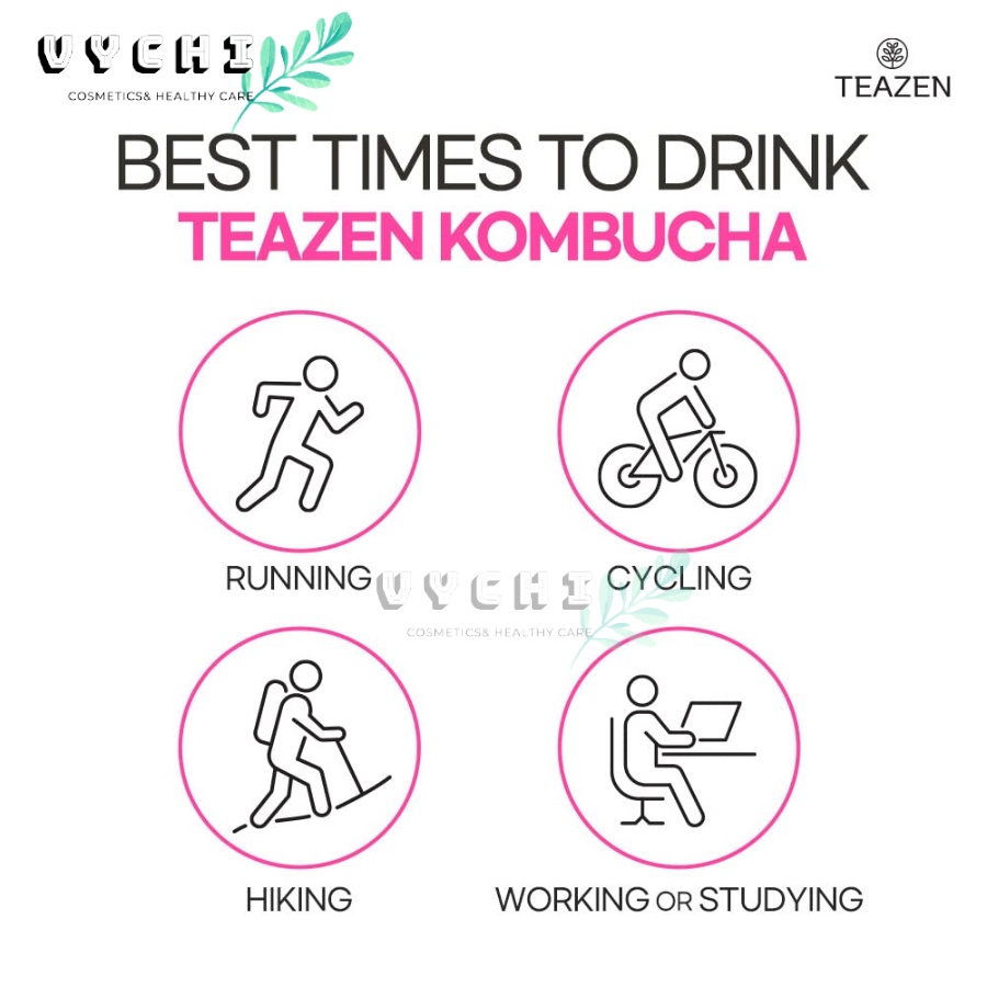 Trà Teazen Kombucha Đào 30 Gói Nhập Khẩu Hàn Quốc